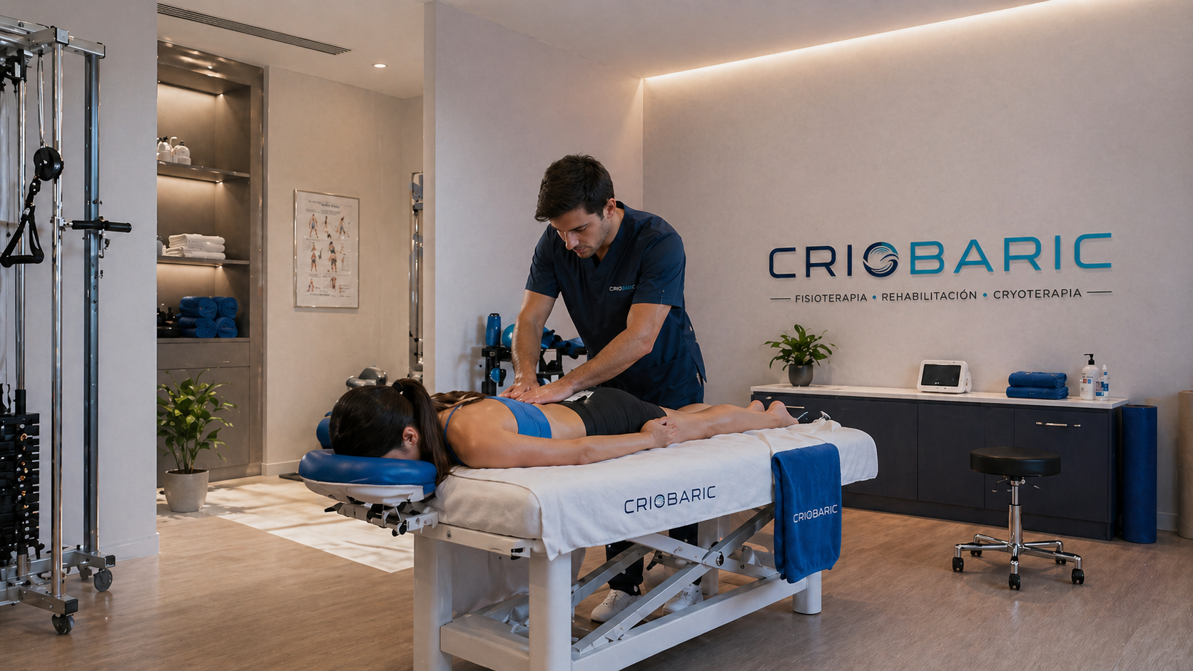 Sesión de fisioterapia en Criobaric